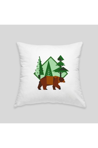 Brown bear cushion