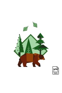 Brown bear - Vector graphics