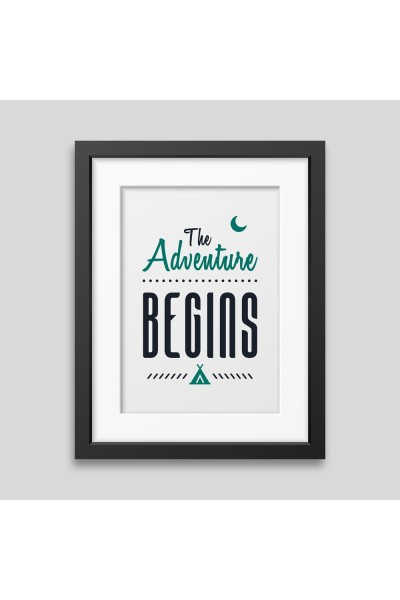 The adventure begins Framed poster