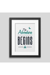 The adventure begins Framed poster